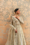 Sage Green Embroidered Luxury Maxi Dress with Organza Dupatta