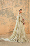 Sage Green Embroidered Luxury Maxi Dress with Organza Dupatta