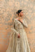 Sage Green Embroidered Luxury Maxi Dress with Organza Dupatta